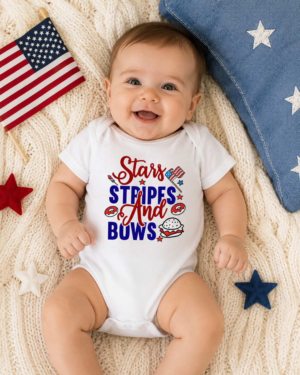 Stars Stripes and Bows