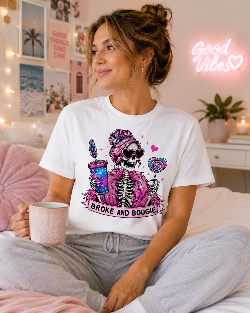 Broke and Bougie Graphic Women's T-Shirt